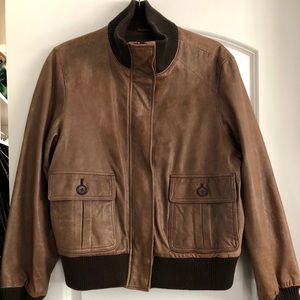 GAP genuine leather bomber